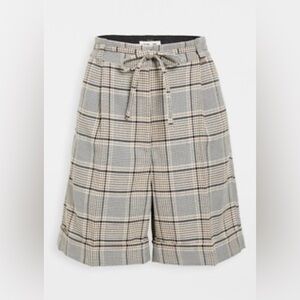 Baum und Pferdgarten Plaid Tailored Shorts High Rise EU 34 NWOT